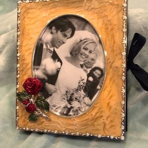 Gorgeous Enamel & Wood Box